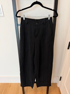 a new day Black Women's  Straight wide Trousers